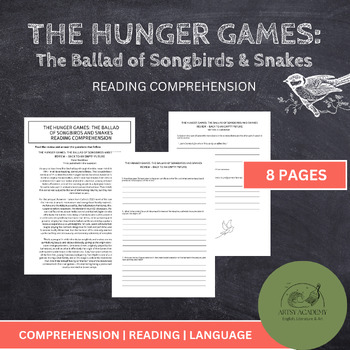 Preview of Reading Comprehension: The Ballad of Songbirds and Snakes