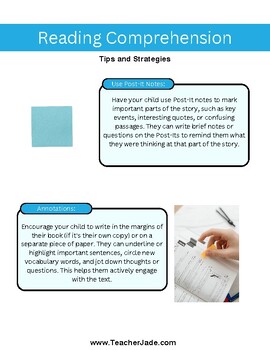 Preview of Reading Comprehension: Tips and Strategies