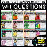 Reading Comprehension WH Questions {BUNDLE} 3 levels