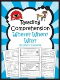 Reading Comprehension Passages and Questions Distance Learning