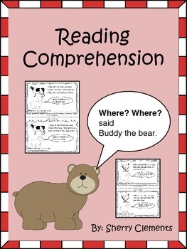 Preview of Reading Comprehension | WH Questions | Interactive Book | WHERE Questions