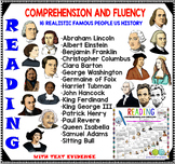 Reading Comprehension With Questions-16 Realistic Famous P