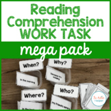 Reading Comprehension Work Task Mega Pack