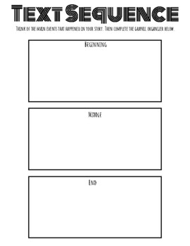 Preview of Text Sequence Reading Comprehension Worksheet