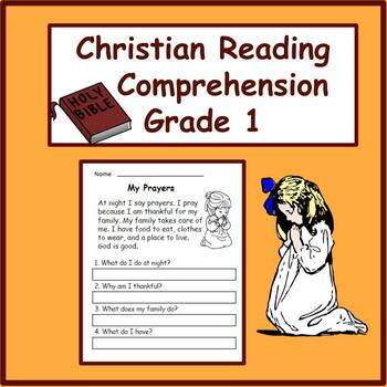 Preview of Reading Comprehension Worksheet Grade 1: ESL and SPED friendly