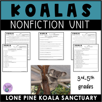 Preview of Koala Nonfiction Unit