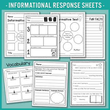 Reading Comprehension Worksheets & Activities by The Teacher Wife