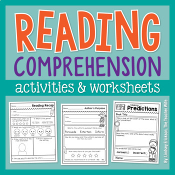 Preview of Reading Comprehension Worksheets & Activities