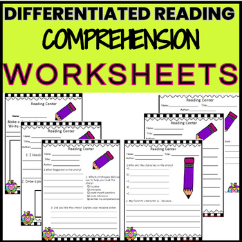 Reading Comprehension Worksheets/Differentiated Reading Comprehension ...