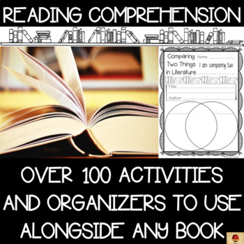 Preview of Reading Comprehension Worksheets For Any Book {Standards Aligned Printables}