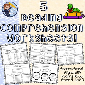Reading Comprehension Worksheets (Reading Street - Gr. 5, Unit 3)