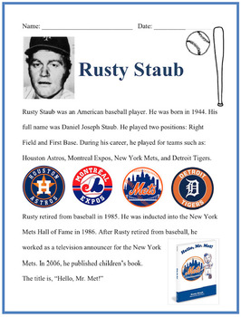 RUSTY STAUB DETROIT TIGERS/NEW YORK METS/MONTREAL EXPOS LOT OF 4 BASEBALL  CARDS