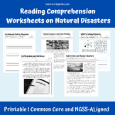 Reading Comprehension | Worksheets on Natural Disasters