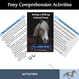 Reading Comprehension Worksheets with a Horse Theme