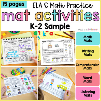 Preview of Reading Comprehension, Writing, Math, Listening - Morning Work Activities