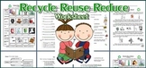 Recycle, Reuse and Reduce Worksheet