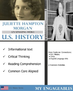 Preview of Reading Comprehension and Critical Thinking-Juliette Hampton Morgan: Unsung Hero