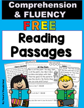 Preview of Free Reading Comprehension Passages and Questions