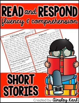 Preview of Reading Comprehension and Fluency Passages- Fiction Close Reads - PREVIEW!