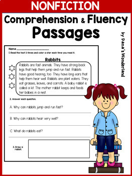 Preview of 1st-2nd Grade Reading Passages with Comprehension Questions Nonfiction