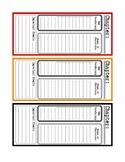 Reading Comprehension and Note-taking Bookmarks