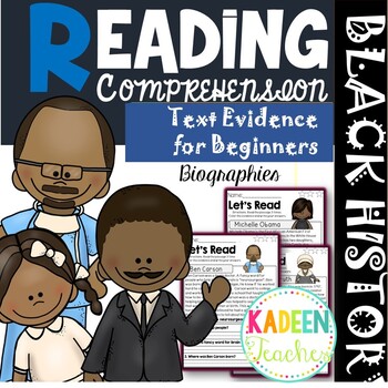 Preview of Reading Comprehension and Text Evidence Passages-Black History