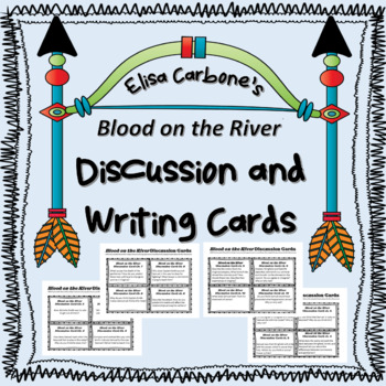 Preview of Reading Comprehension and Writing Task Cards for Blood on the River