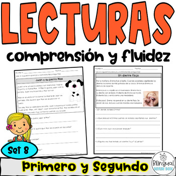 Preview of Reading Comprehension and fluency in Spanish - Lecturas primero y segundo