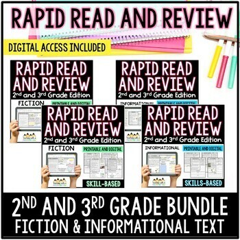 Preview of Reading Comprehension for 2nd and 3rd Grade | Fiction and Informational