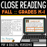 Reading Comprehension for Beginners - Fall {October Novemb