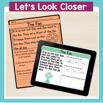 easy and beginner reading comprehension passages and questions tpt