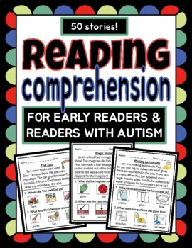 Preview of Reading Comprehension for Early Readers and Readers with Autism