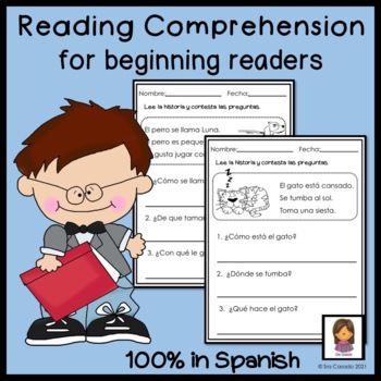 Preview of Spanish Reading Comprehension for Emergent Readers