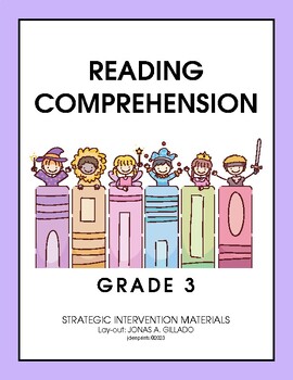 Preview of Reading Comprehension for Grade 3
