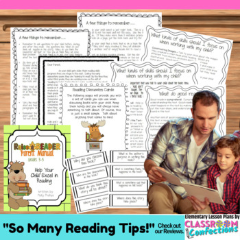Preview of Reading Comprehension for Parents Guide Suggestions : Reading at Home