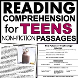 Reading Comprehension for Teens Nonfiction Passages and Questions