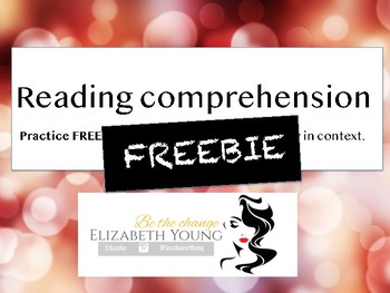 Preview of Reading Comprehension freebie Spanish