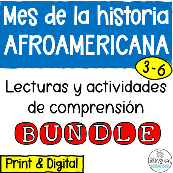 Preview of Reading Comprehension in Spanish - Black History Month - Historia Afroamericana