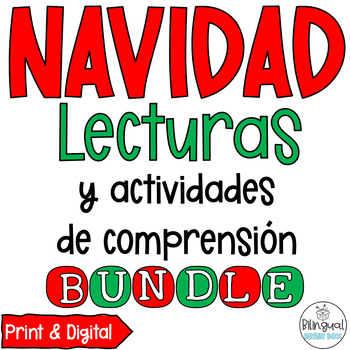 Preview of Christmas Readings in Spanish - Lecturas de navidad - Reading in Spanish