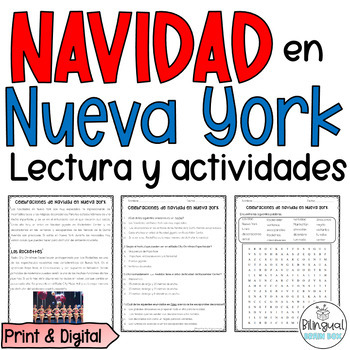 Preview of Christmas Reading in Spanish - Lectura de Navidad - Reading in Spanish