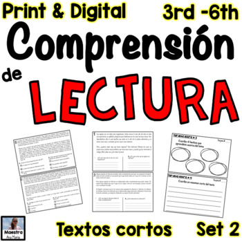 Preview of Reading Comprehension in Spanish - Comprensión de lectura -STAAR practice