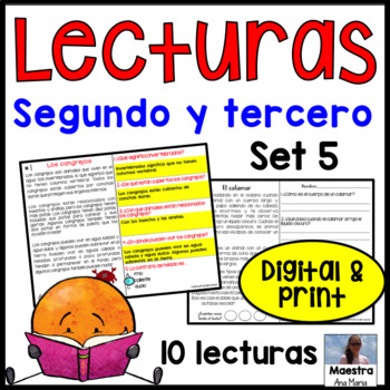 Preview of Reading Comprehension in Spanish  - Comprensión de lectura - Sea Animals