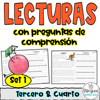 Preview of Reading Comprehension in Spanish - Comprensión de lectura con preguntas