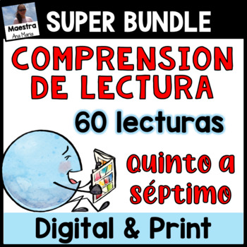 Preview of Reading Comprehension in Spanish for Fifth Grade - Lecturas para quinto y sexto
