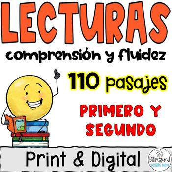 Reading Comprehension in Spanish Google Classroom - Lecturas - Print and Digital