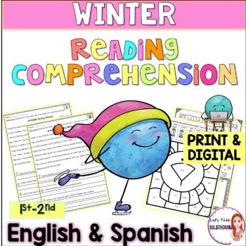 Preview of Reading Comprehension in Spanish-  Lecturas de comprension - lectura de invierno