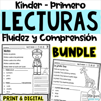 Preview of Readings in Spanish for Kindergarten and First Grade - Lecturas Kinder y Primero