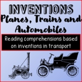 Reading Comprehension package - Inventions: Planes, Trains