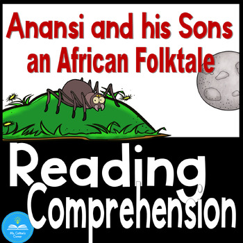 Preview of Folktale - Reading Comprehension Passage w/ Vocab. and Grammar - Anansi