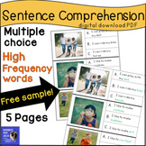 Reading Comprehension with Sight Word Sentences Grade 2 Sp
